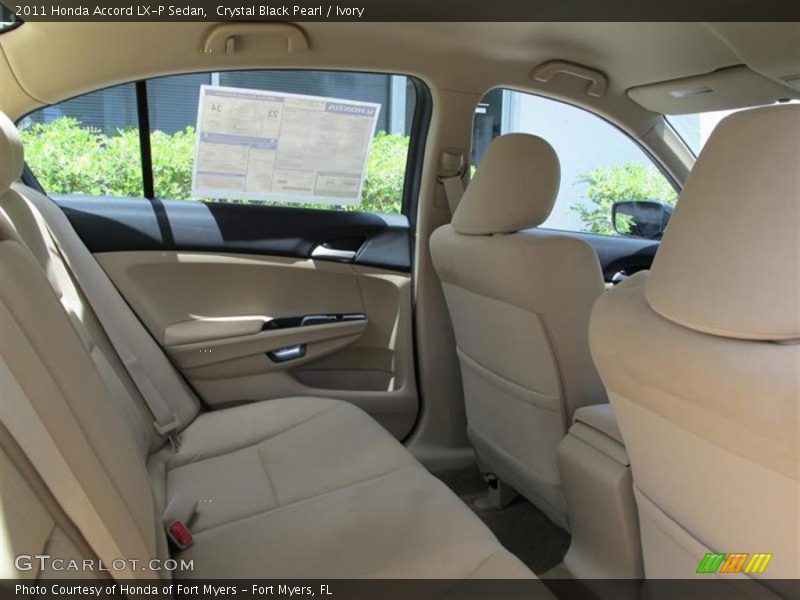 Crystal Black Pearl / Ivory 2011 Honda Accord LX-P Sedan
