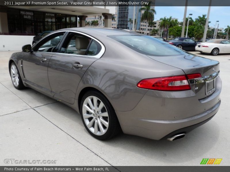 Vapour Grey Metallic / Ivory White/Oyster Grey 2011 Jaguar XF Premium Sport Sedan