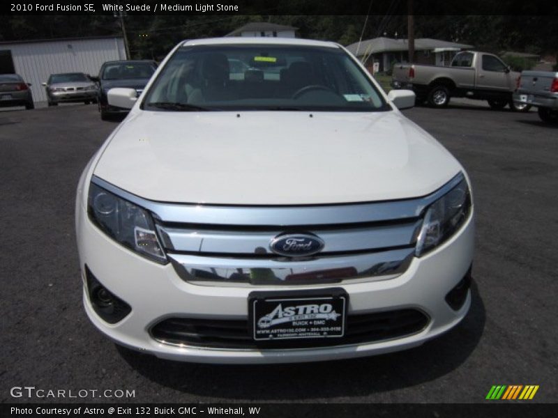 White Suede / Medium Light Stone 2010 Ford Fusion SE
