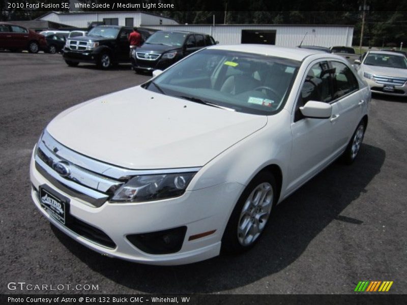 White Suede / Medium Light Stone 2010 Ford Fusion SE