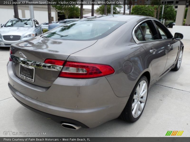 Vapour Grey Metallic / Ivory White/Oyster Grey 2011 Jaguar XF Premium Sport Sedan