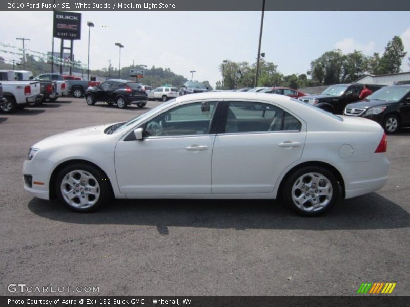 White Suede / Medium Light Stone 2010 Ford Fusion SE