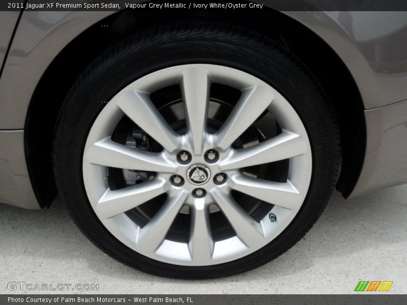 Vapour Grey Metallic / Ivory White/Oyster Grey 2011 Jaguar XF Premium Sport Sedan