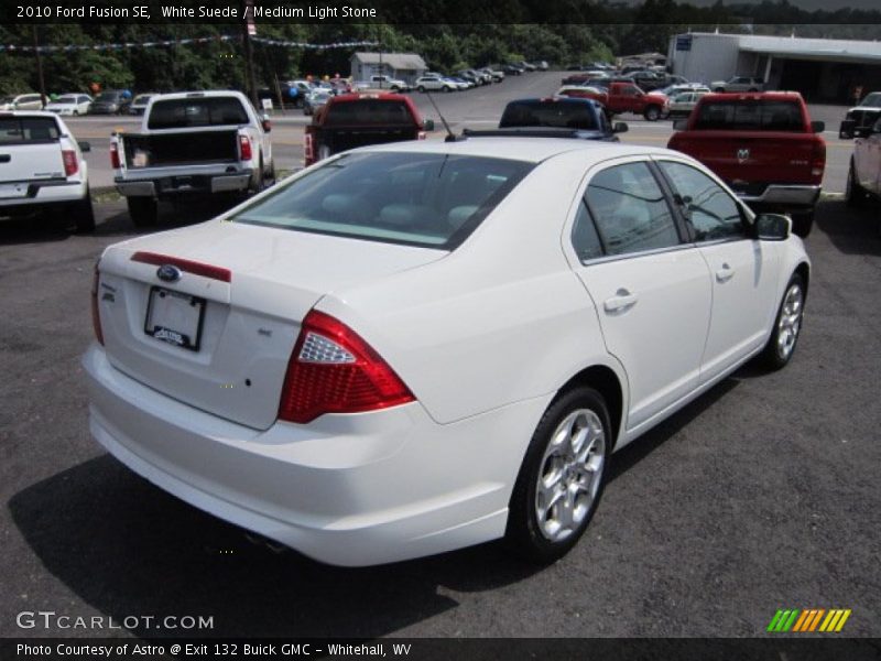 White Suede / Medium Light Stone 2010 Ford Fusion SE