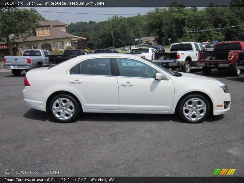 White Suede / Medium Light Stone 2010 Ford Fusion SE