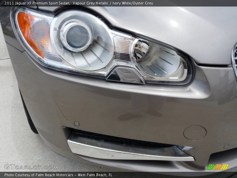 Vapour Grey Metallic / Ivory White/Oyster Grey 2011 Jaguar XF Premium Sport Sedan