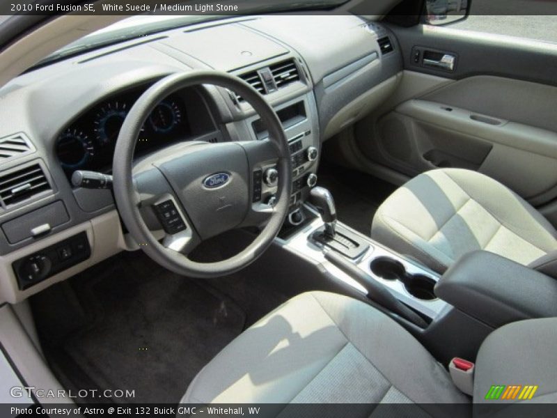 White Suede / Medium Light Stone 2010 Ford Fusion SE