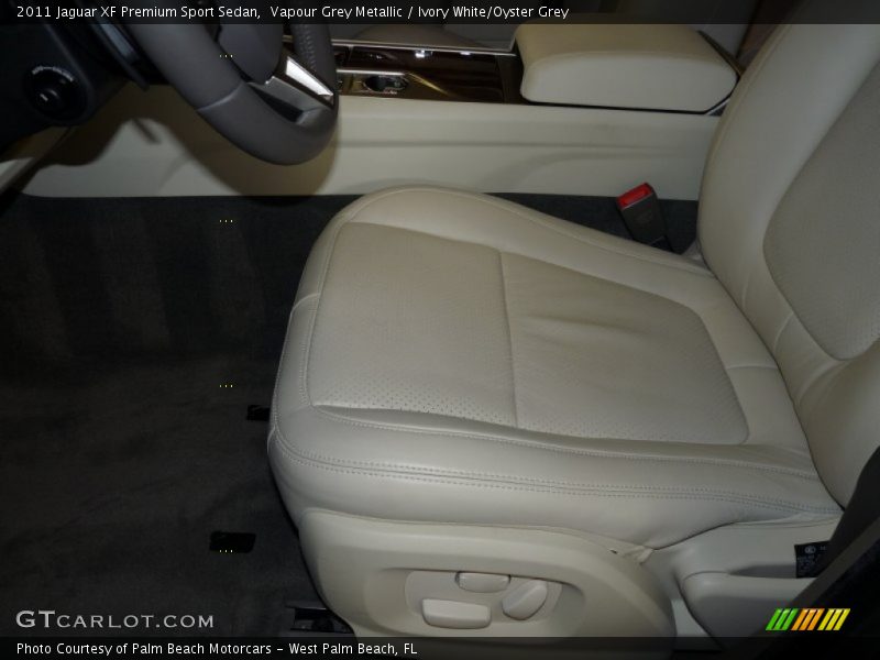 Vapour Grey Metallic / Ivory White/Oyster Grey 2011 Jaguar XF Premium Sport Sedan