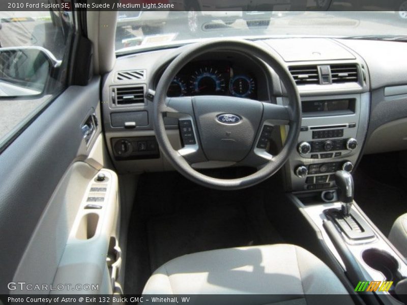 White Suede / Medium Light Stone 2010 Ford Fusion SE