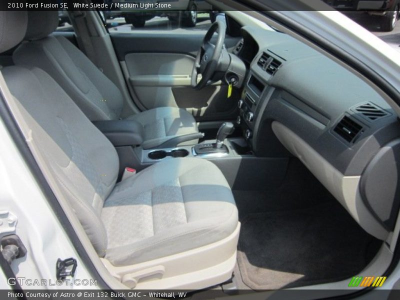 White Suede / Medium Light Stone 2010 Ford Fusion SE