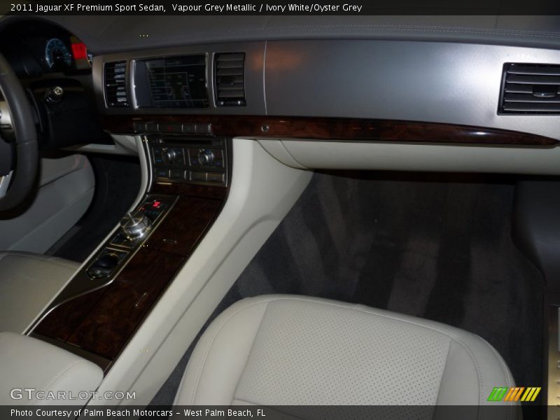 Vapour Grey Metallic / Ivory White/Oyster Grey 2011 Jaguar XF Premium Sport Sedan