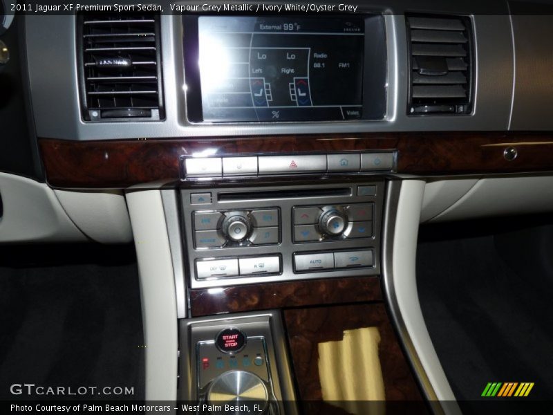 Vapour Grey Metallic / Ivory White/Oyster Grey 2011 Jaguar XF Premium Sport Sedan