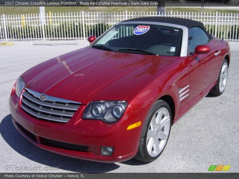 Blaze Red Crystal Pearlcoat / Dark Slate Gray 2007 Chrysler Crossfire Limited Roadster