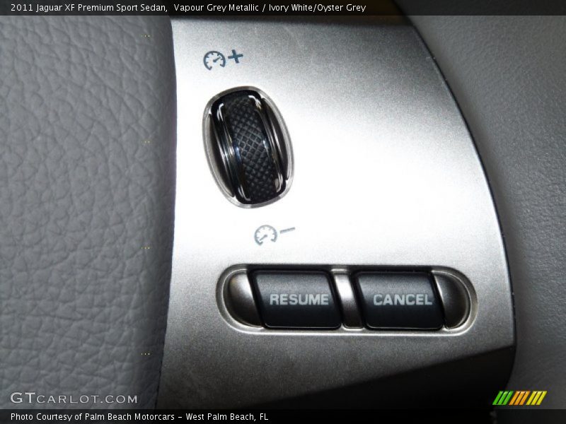 Vapour Grey Metallic / Ivory White/Oyster Grey 2011 Jaguar XF Premium Sport Sedan