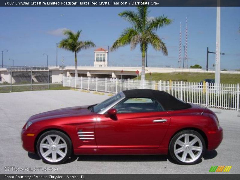 Blaze Red Crystal Pearlcoat / Dark Slate Gray 2007 Chrysler Crossfire Limited Roadster
