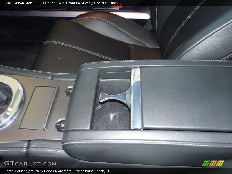 AM Titanium Silver / Obsidian Black 2008 Aston Martin DB9 Coupe