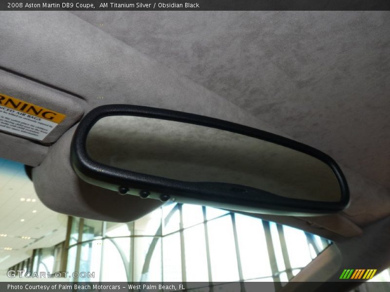 AM Titanium Silver / Obsidian Black 2008 Aston Martin DB9 Coupe