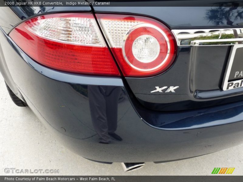 Indigo Metallic / Caramel 2008 Jaguar XK XK8 Convertible