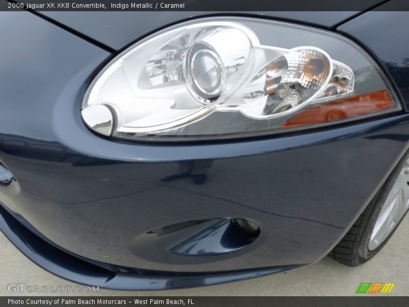 Indigo Metallic / Caramel 2008 Jaguar XK XK8 Convertible