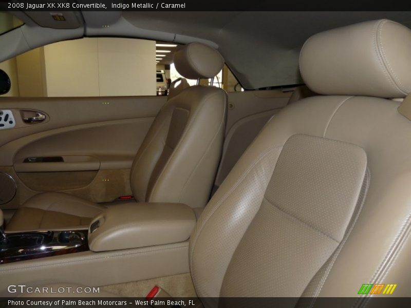 Indigo Metallic / Caramel 2008 Jaguar XK XK8 Convertible