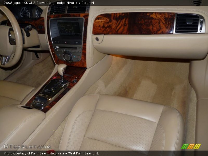 Indigo Metallic / Caramel 2008 Jaguar XK XK8 Convertible