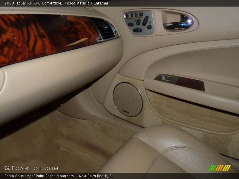 Indigo Metallic / Caramel 2008 Jaguar XK XK8 Convertible