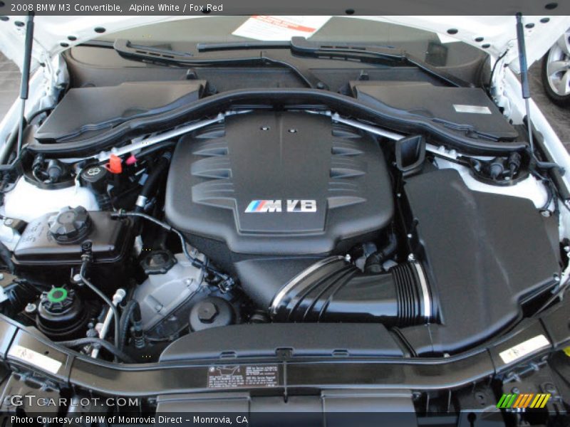  2008 M3 Convertible Engine - 4.0 Liter DOHC 32-Valve VVT V8