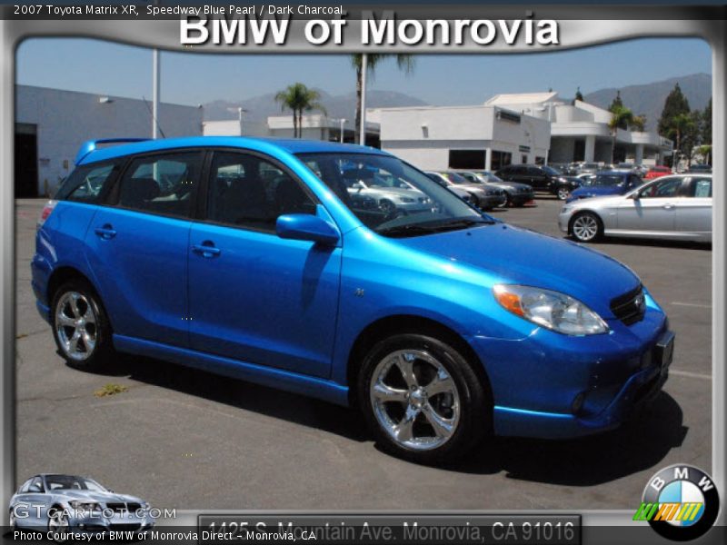 Speedway Blue Pearl / Dark Charcoal 2007 Toyota Matrix XR