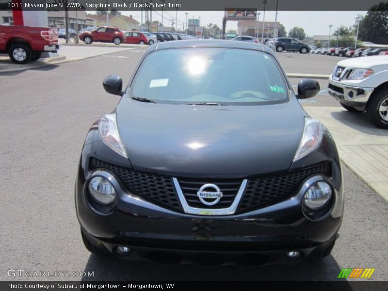 Sapphire Black / Black/Silver Trim 2011 Nissan Juke SL AWD