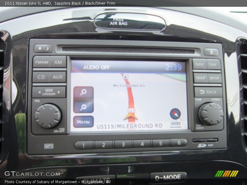 Sapphire Black / Black/Silver Trim 2011 Nissan Juke SL AWD