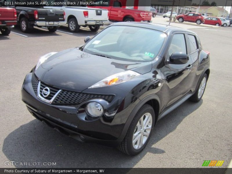 Sapphire Black / Black/Silver Trim 2011 Nissan Juke SL AWD