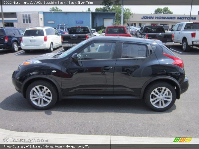 Sapphire Black / Black/Silver Trim 2011 Nissan Juke SL AWD
