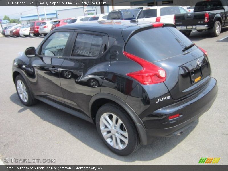 Sapphire Black / Black/Silver Trim 2011 Nissan Juke SL AWD