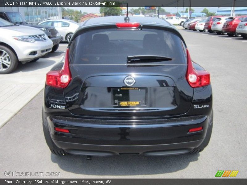 Sapphire Black / Black/Silver Trim 2011 Nissan Juke SL AWD