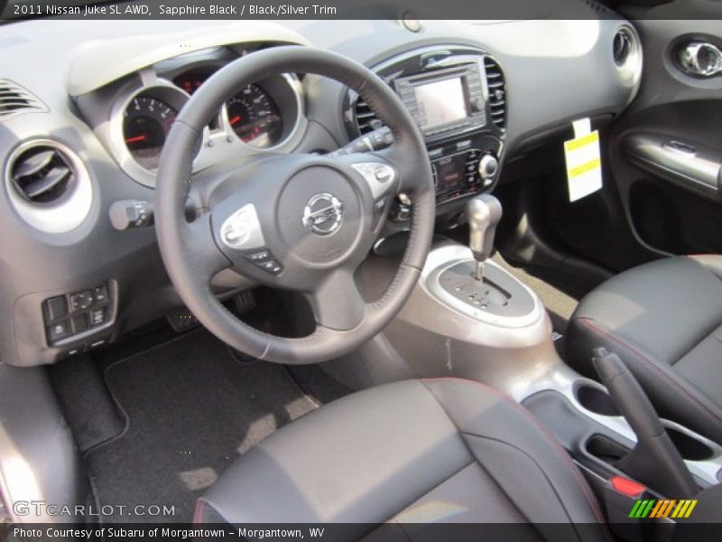 Sapphire Black / Black/Silver Trim 2011 Nissan Juke SL AWD