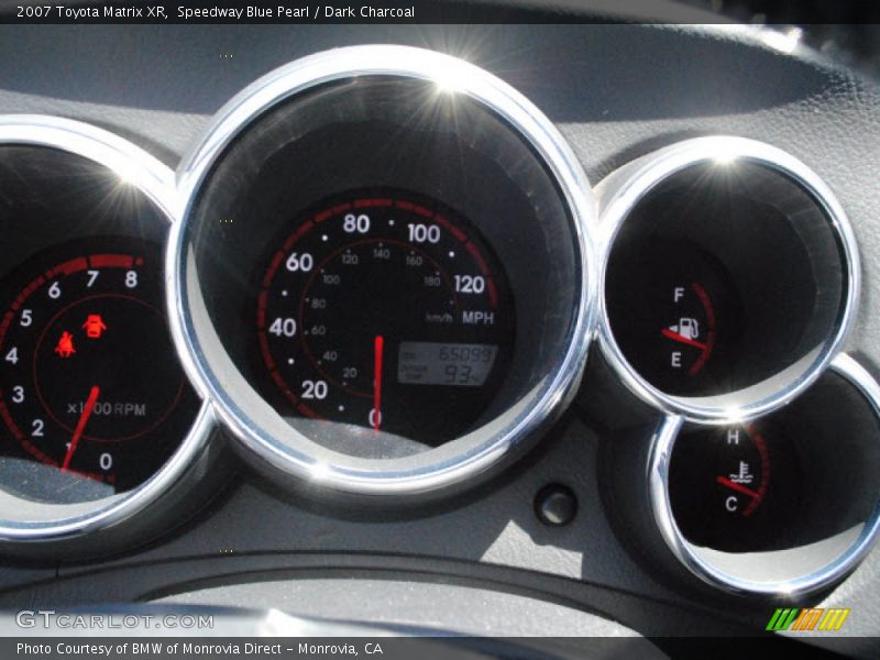 Speedway Blue Pearl / Dark Charcoal 2007 Toyota Matrix XR