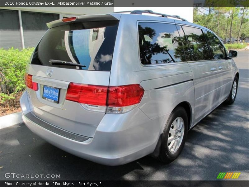 Alabaster Silver Metallic / Gray 2010 Honda Odyssey EX-L