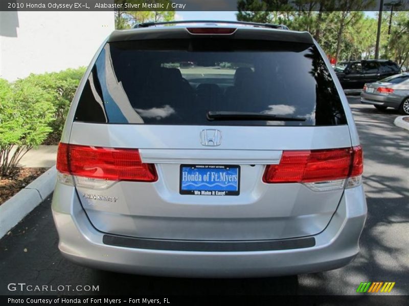 Alabaster Silver Metallic / Gray 2010 Honda Odyssey EX-L