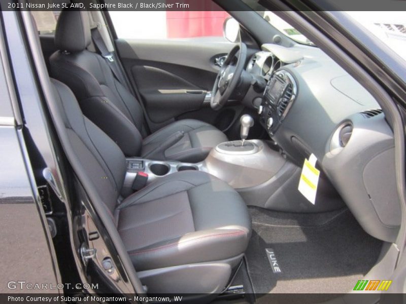 Sapphire Black / Black/Silver Trim 2011 Nissan Juke SL AWD