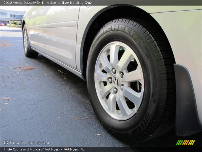 Alabaster Silver Metallic / Gray 2010 Honda Odyssey EX-L