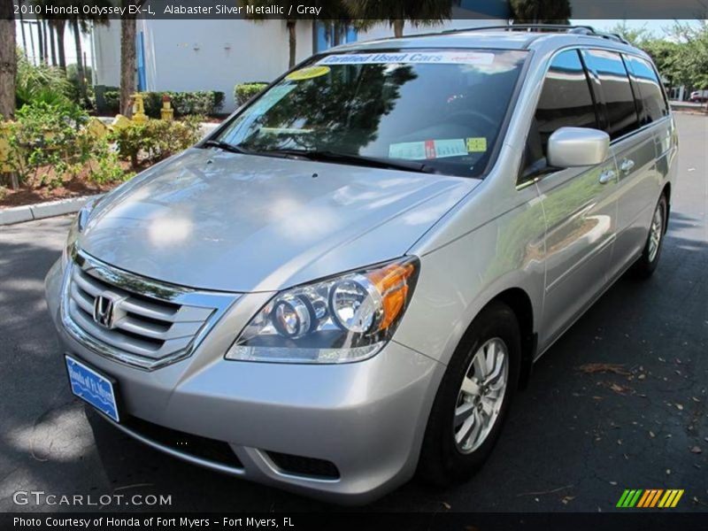 Alabaster Silver Metallic / Gray 2010 Honda Odyssey EX-L