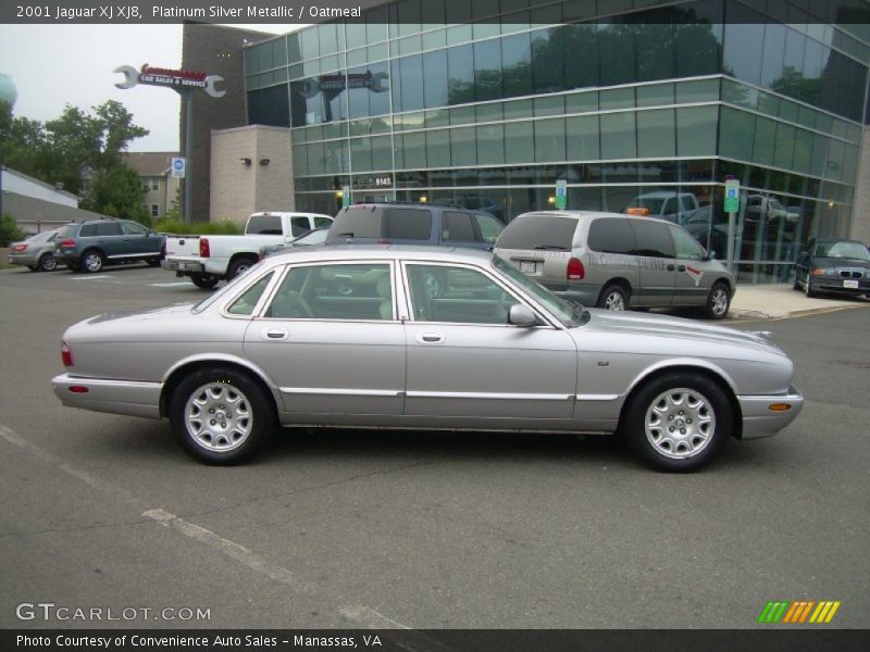 Platinum Silver Metallic / Oatmeal 2001 Jaguar XJ XJ8