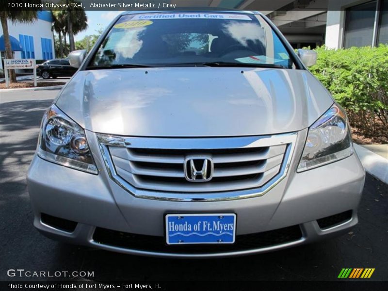 Alabaster Silver Metallic / Gray 2010 Honda Odyssey EX-L