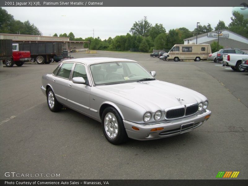 Platinum Silver Metallic / Oatmeal 2001 Jaguar XJ XJ8