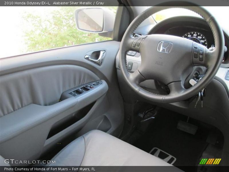 Alabaster Silver Metallic / Gray 2010 Honda Odyssey EX-L