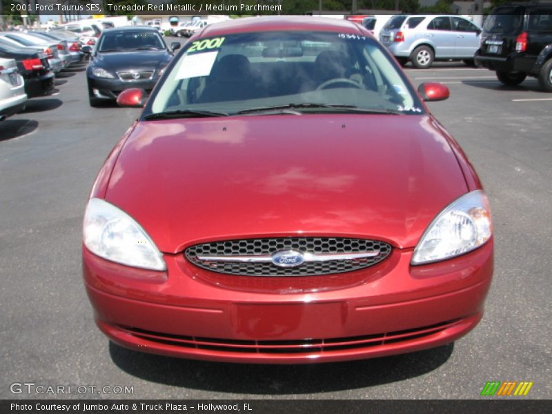 Toreador Red Metallic / Medium Parchment 2001 Ford Taurus SES