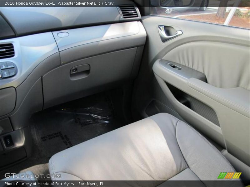 Alabaster Silver Metallic / Gray 2010 Honda Odyssey EX-L