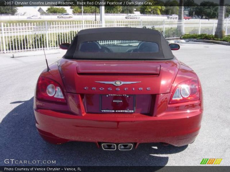 Blaze Red Crystal Pearlcoat / Dark Slate Gray 2007 Chrysler Crossfire Limited Roadster