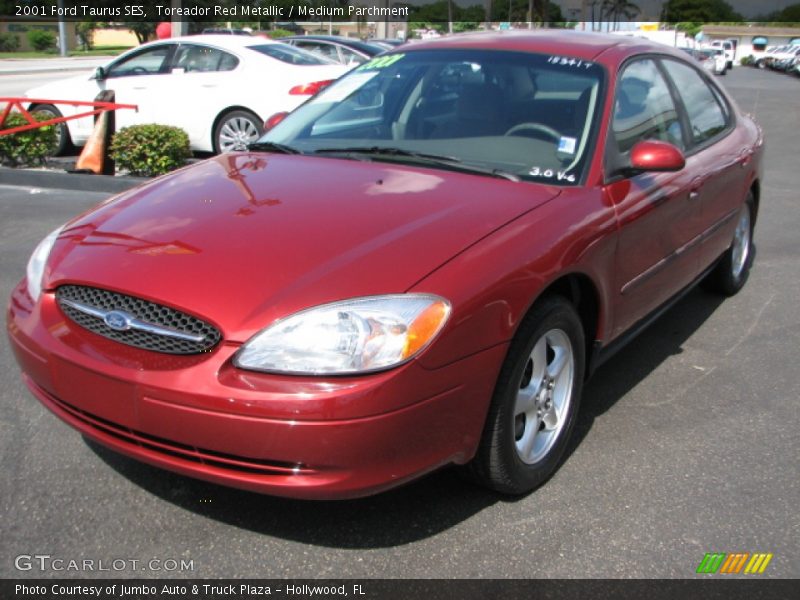 Toreador Red Metallic / Medium Parchment 2001 Ford Taurus SES