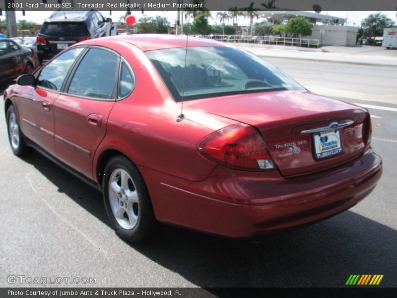 Toreador Red Metallic / Medium Parchment 2001 Ford Taurus SES